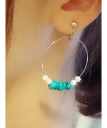 Handmade | ターコイズイヤリング(アクセサリー)