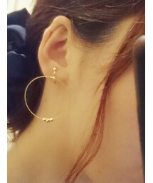 Handmade | メタルビーズイヤリング(アクセサリー)