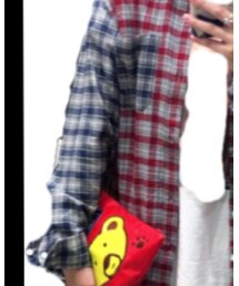 GU | キムジョーンズコラボのフランネルシャツをオーバーサイズで。メンズのLサイズ(トップス)