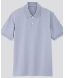 UNIQLO | ドライカノコポロシャツ　61 BLUE（M）(ポロシャツ)