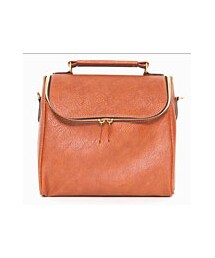 DHOLIC | シンプルスクエアバッグ ブラウン(ショルダーバッグ)