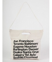 American Apparel | ブルデニムウォーバンシティストラップバッグ ナチュラル(ショルダーバッグ)