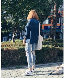 s look | デニムパンツ