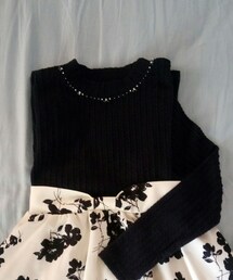 MAJESTIC LEGON | ビジュー付プルオーバー(ニット/セーター)