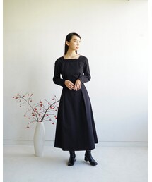 foufou | 【THE DRESS #26】Square neck dress（スクエアネックドレス）(ワンピース)