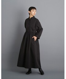 foufou | 【THE DRESS #06】shirts gather one piece （シャツギャザーワンピース）(ワンピース)