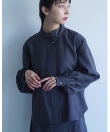 foufou | high neck blouse（ハイネックブラウス）(シャツ/ブラウス)