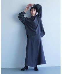 foufou | high waist wrap skirt（ハイウエストラップスカート）(スカート)