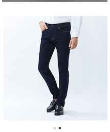 UNIQLO | MEN ストレッチスリムフィットテーパードジーンズA(デニムパンツ)