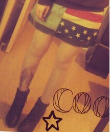 Jeffrey Campbell | ブラックレザーショートブーツ
(ブーティ)