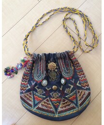 LE CIEL BLEU | トライバルショルダーバッグ(ショルダーバッグ)