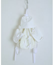 keisuke kanda | 小さなバッグ集め縫いリュック(白)¥35,640(バックパック/リュック)