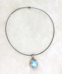 ラリマーの大つぶペンダントトップ ミネラルフェアで購入(ネックレス)