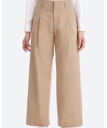 UNIQLO | ハイウエストチノワイドパンツ(パンツ)