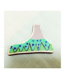 bulle de savon | 汽車から見たお山(ブローチ/コサージュ)