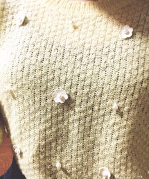 Honeys | 花とパールがついてます💓(ニット/セーター)