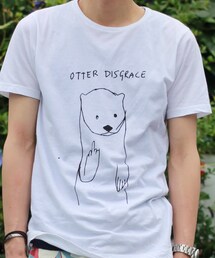 BLACK SCORE | シロクマやなくてカワウソなんです。(Tシャツ/カットソー)