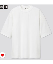 UNIQLO | ユニクロ　エアリズムコットンオーバーサイズTシャツ（5分袖）(Tシャツ/カットソー)
