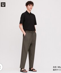 UNIQLO | UNIQLO U ワイドフィットテーパードパンツ(スラックス)