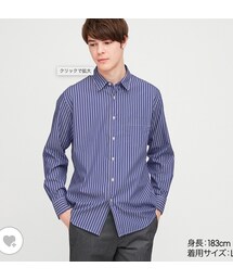 UNIQLO | UNIQLO エクストラファインコットンブロードストライプシャツ(シャツ/ブラウス)