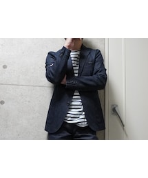 BLUE BLUE | BLUE BLUE ストレッチデニム ３ボタンジャケット(デニムジャケット)