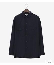 PLST | PLST リネンリヨセルクロスビッグシルエット長袖シャツ(シャツ/ブラウス)