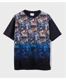 LANVIN en Bleu | LANVIN en Bleu  グラデーション インクジェットプリント Tシャツ(Tシャツ/カットソー)