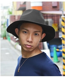 OVERRIDE | override フエルト ロングブリムハット(ハット)