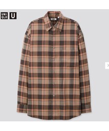 UNIQLO | UNIQLO ライトフランネルワイドフィットチェックシャツ（長袖）(シャツ/ブラウス)