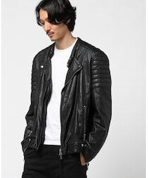 ALLSAINTS | ALLSAINTS JASPER LEATHER BIKER | キルティングライダースジャケット(ライダースジャケット)