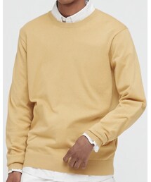 UNIQLO | UNIQLO ウォッシャブルコットンメリノクルーネックセーター(ニット/セーター)