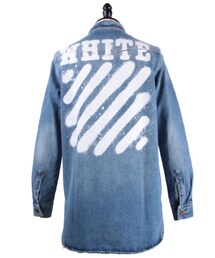 off white | DIAG SPRAY DENIM SHIRT VINTAGE WASH(シャツ/ブラウス)