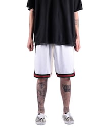 MintCrew | Mesh Basketball Shorts (G/R White)(その他パンツ)