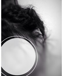 さぼてん | 編み込みアップ(ヘアゴム)