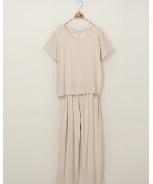 Samansa Mos2 blue | ノースリオールインワン(つなぎ/オールインワン)