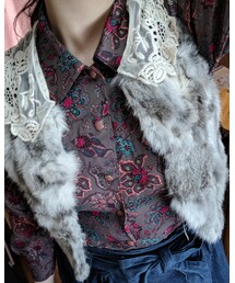 AS KNOW AS plus | ラビットファーベスト(ベスト)