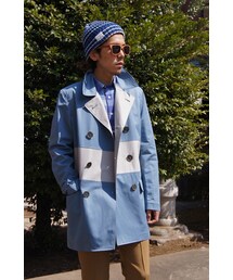 N.HOOLYWOOD | DOUBLE-BREASTED LINE COAT(ピーコート)