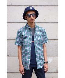 S/DOUBLE  | "GREEN PLAID" S/SL BUTTON DOWN SHIRT(シャツ/ブラウス)