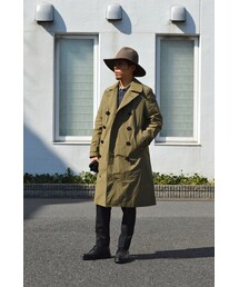 S/DOUBLE  | OFFICER COAT(トレンチコート)