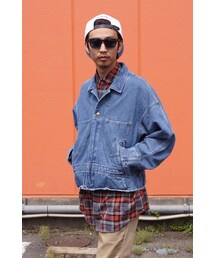 doublet | SILK DENIM BLOUSON CUT OFF JUMP SUIT(デニムジャケット)