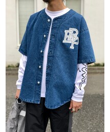 BlackEyePatch | DENIM BASEBALL SHIRT(シャツ/ブラウス)