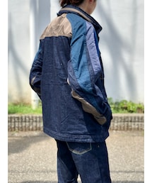 WHITE MOUNTAINEERING | WM x LMC CONTRASTED RAGLAN SLEEVES M-65(デニムジャケット)