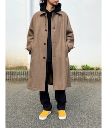 WELLDER | Dolman Sleeve Balmacaan Coat(ステンカラーコート)
