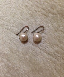 GLOBAL WORK | コットンパールのフックピアス(ピアス(両耳用))