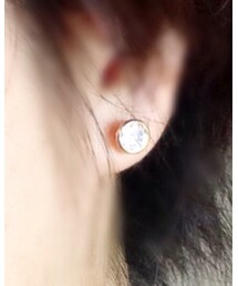 地元の雑貨屋で購入 | ジルコニアの一粒ピアス(ピアス（両耳用）)