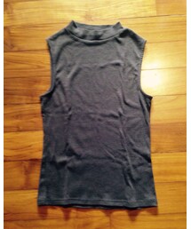 no brand | ハイネックノースリーブ。(Tシャツ/カットソー)