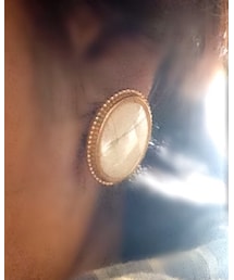 フェリシモ | シェル素材のオーバルピアス(ピアス（両耳用）)