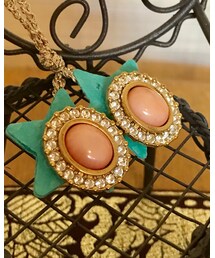 フェリシモ | 珊瑚のクラシカルなピアス(ピアス（両耳用）)