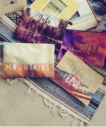 Planet blue world | クラッチバッグ