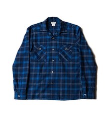 OLD JOE & CO. | OLD JOE  OPEN COLLAR SHIRTS / INDIGO BLUE CHECK(シャツ/ブラウス)